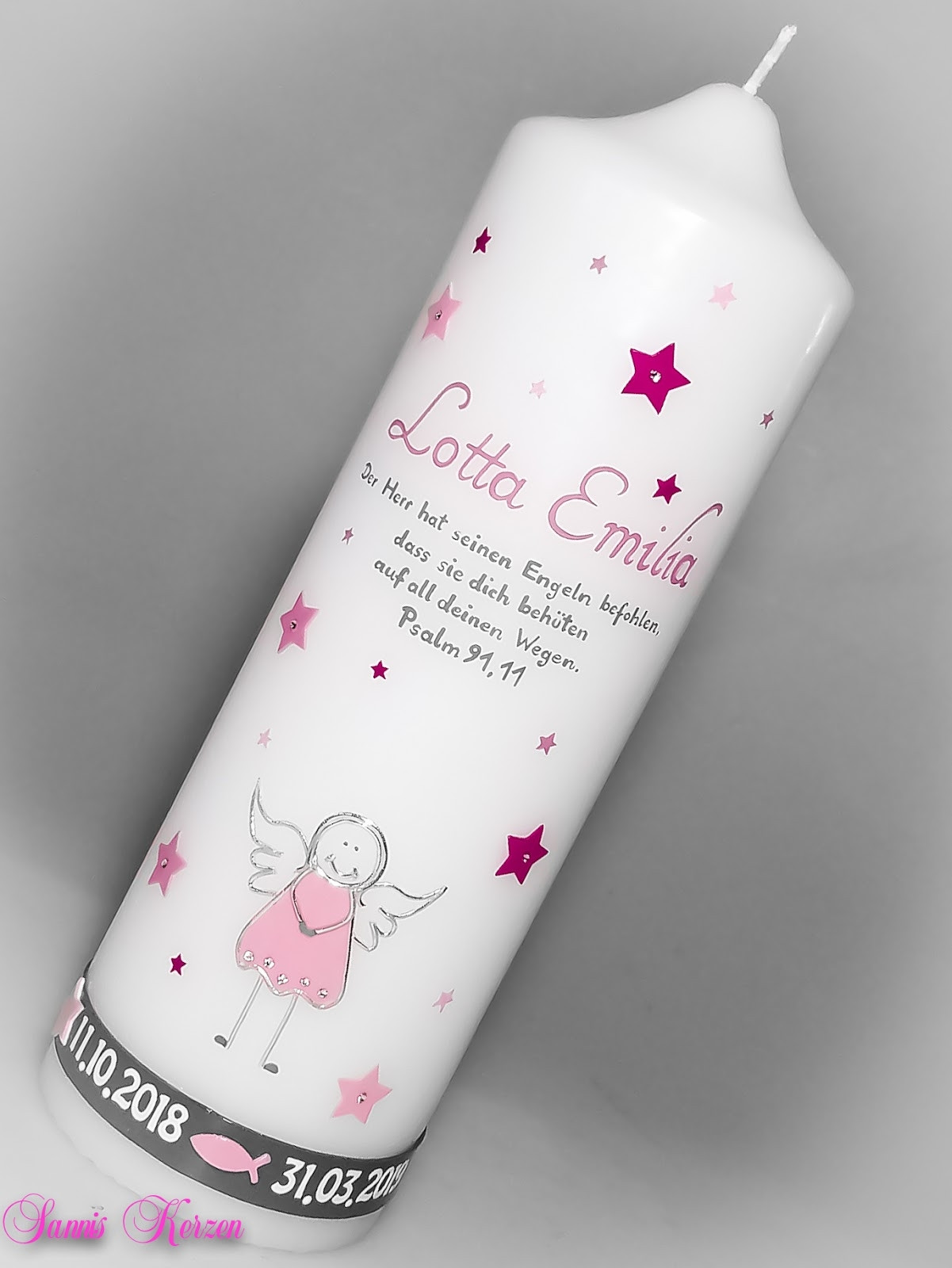 Engel mit Sternen und Spruch in der Farbe weiß  für nur  39,50 €
