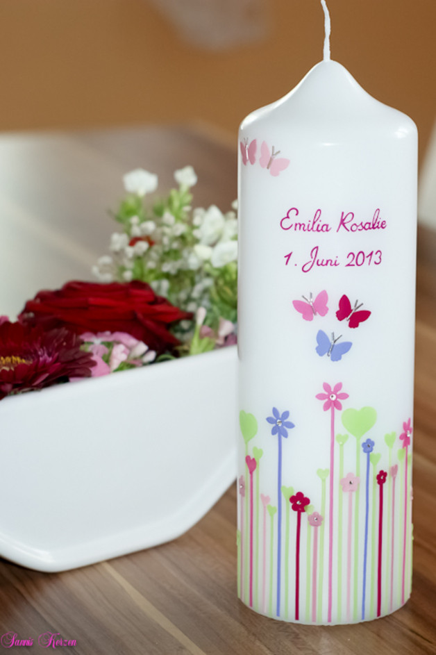 Hochzeitskerze Herzwiese