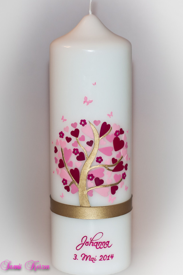 Taufkerze Herzbaum für nur 45,36 €