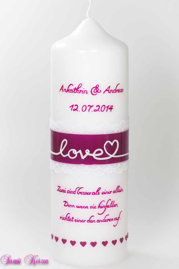 Hochzeitskerze love für nur  37,00 €