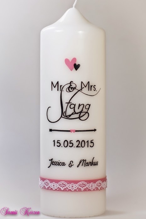 Hochzeitskerze "Mr & Mrs" in der Farbe weiß  für nur 45,00 €