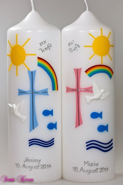 Taufkerze "Zeichen & Meer" für Zwillinge für nur 60,00 €