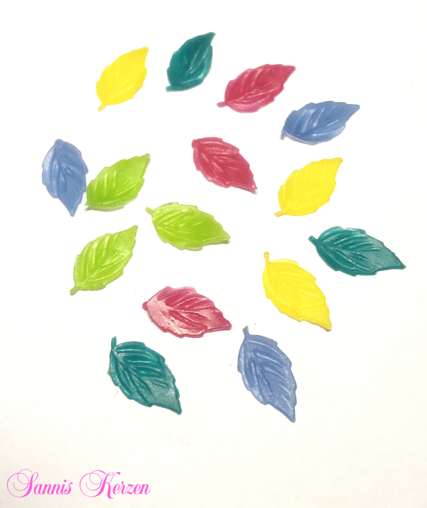 freie Farbwahl 15 Wachs-Blätter 5 Farben Mix