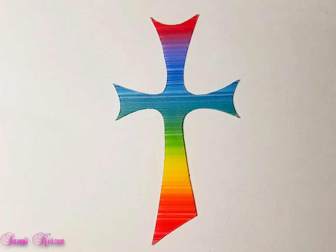 großes Wachs-Kreuz