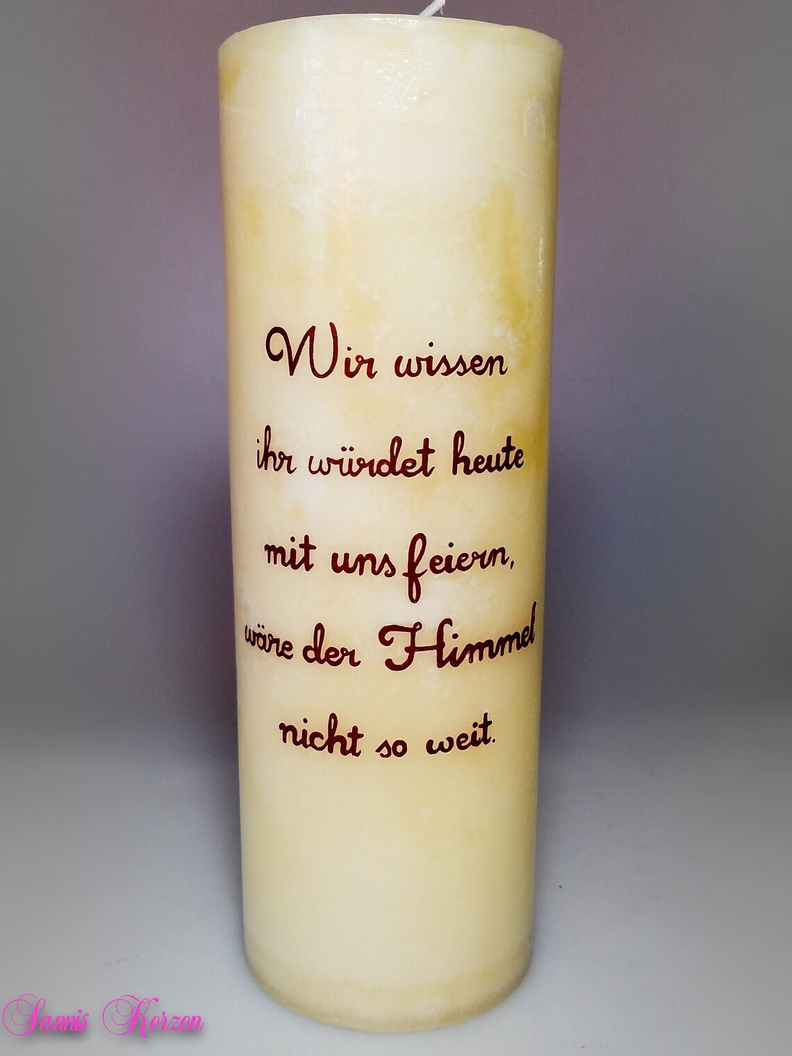 Hochzeit Gedenkkerze für Verstorbene