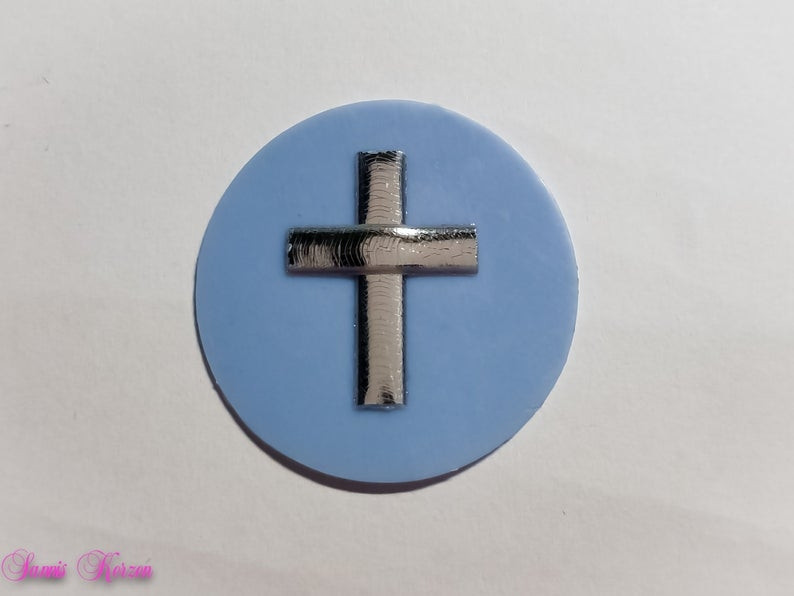Wachs-Kreis mit Kreuz