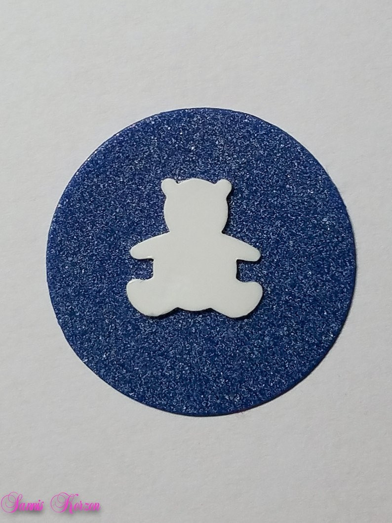 freie Farbwahl Wachs-Kreis mit Teddybär für nur  1,66 €