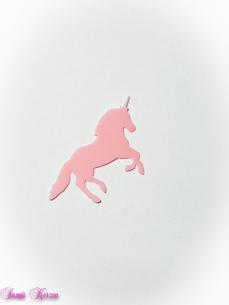 freie Farbwahl kleines Wachs-Einhorn für nur  1,00 €