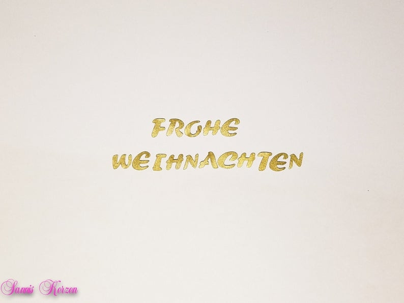 freie Farbwahl Wachs-Buchstaben "Frohe Weihnachten" für nur 5,00 €