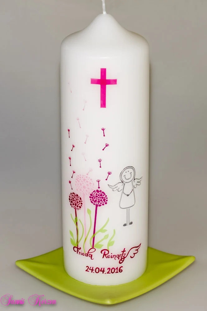 Taufkerze "Pusteblumen" in der Farbe weiß  für nur 39,86 €