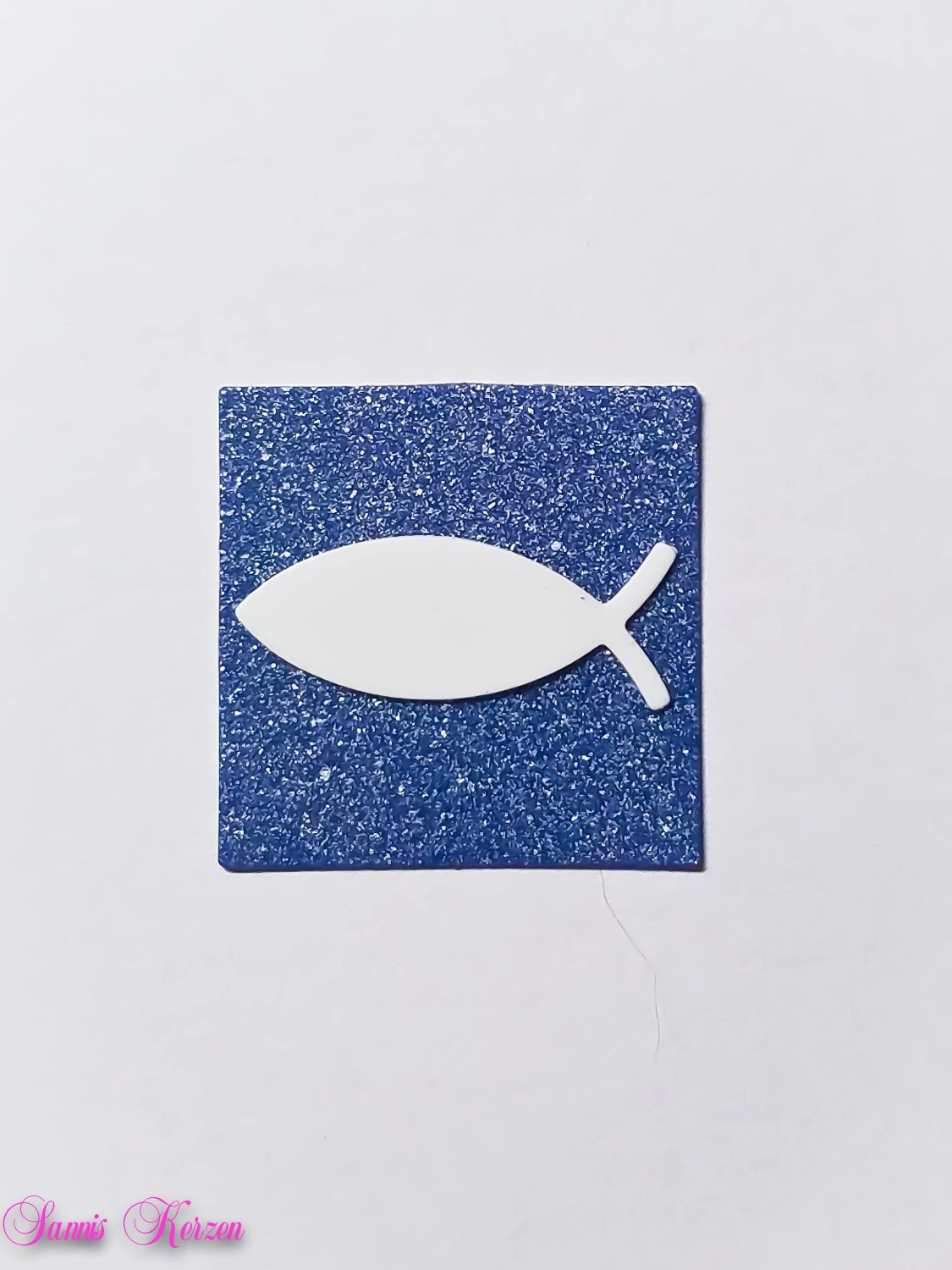 freie Farbwahl Wachs-Quadrat mit Fisch für nur 1,66 €