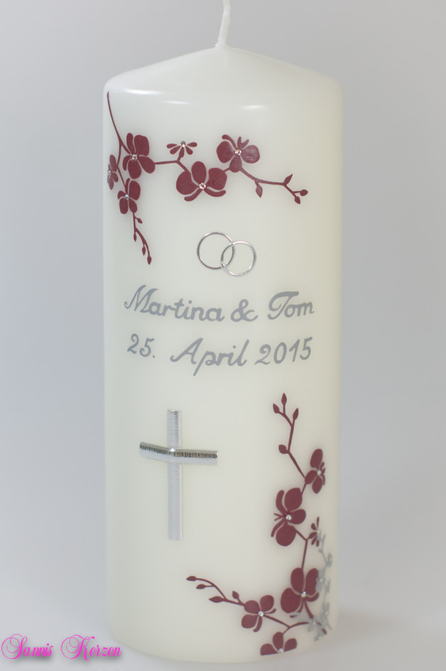 Hochzeitskerze "Orchideen"