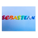 Regenbogen Wachs-Buchstaben