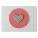 freie Farbwahl großer Wachs-Kreis mit Herz