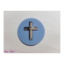 freie Farbwahl großer Wachs-Kreis mit Kreuz für nur  1,76 €