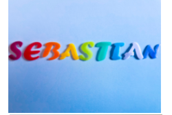 Regenbogen Wachs-Buchstaben