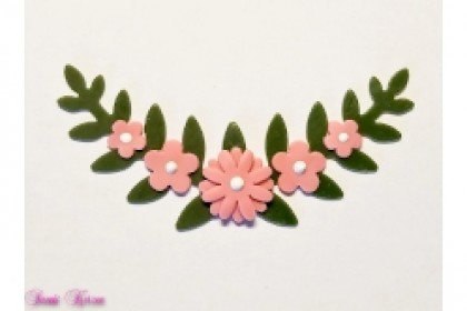 freie Farbwahl Wachs-Blütenzweig Farn mit Perlblüten
