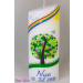 Taufkerze Herzbaum Sommer oval abg.