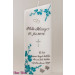 Taufkerze Orchideen mit Spruch oval abg.