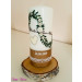 Hochzeitskerze Vintage Infinity mit Strassherz