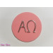 Wachs-Kreis mit Alpha Omega