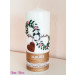 Hochzeitskerze Vintage Infinity Holz